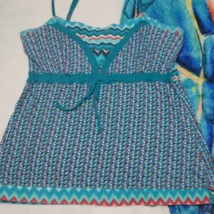 Colorful Women's Babydoll Tank Top, XL